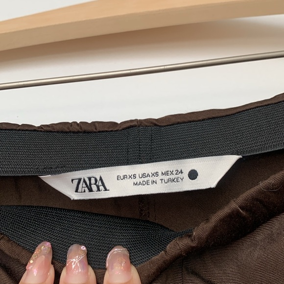 🤎NWT Zara XS Silky Pants - Picture 3 of 9